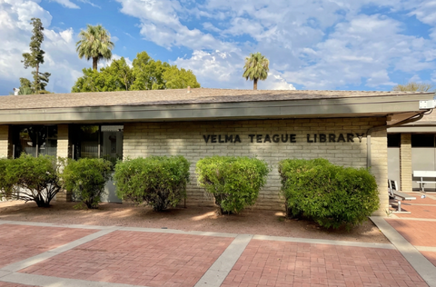 Exterior view of Velma Teague Library